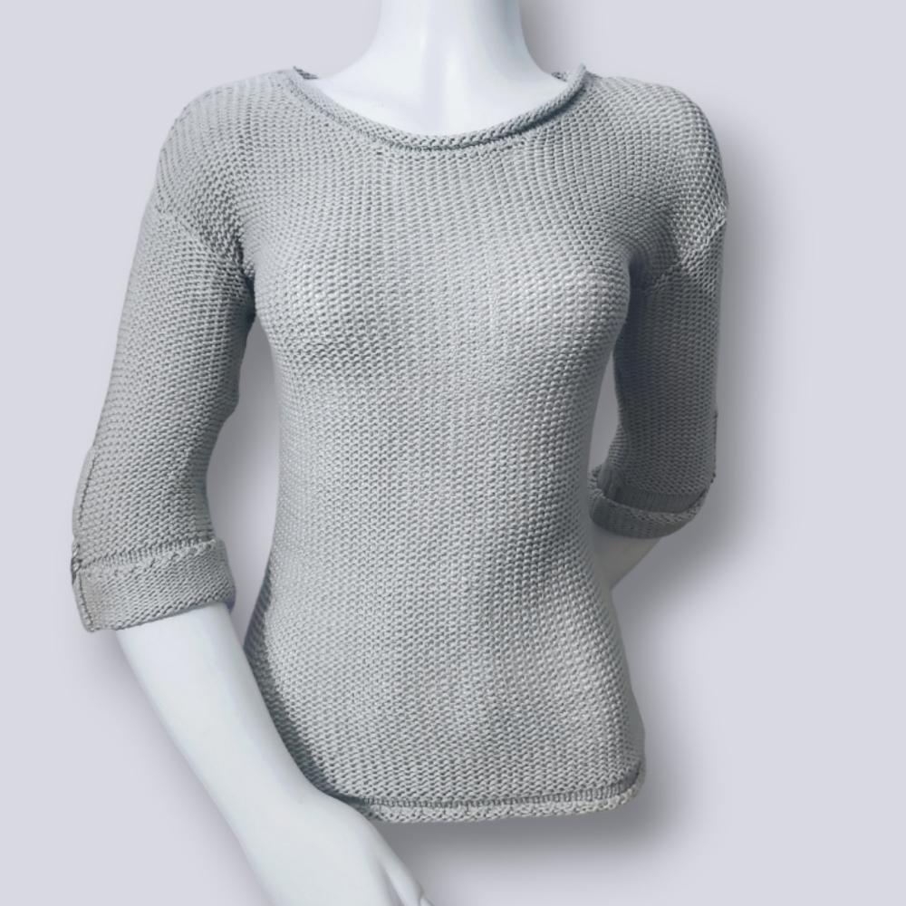 Y2K Suzy Shier Cable Knit Top- xs